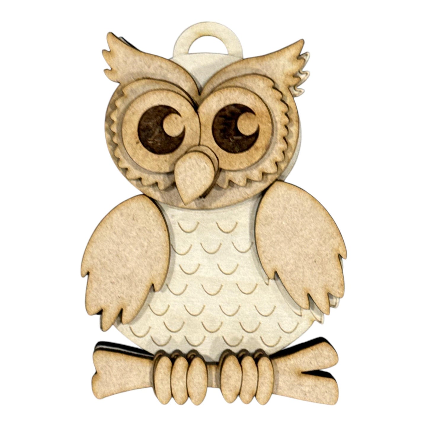 DIY Cute Owl Woodland Ornaments: Unfinished Wood Christmas Craft