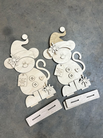DIY Pip the Mouse, Christmas Friends Shelf Sitter