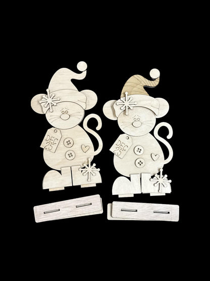 DIY Pip the Mouse, Christmas Friends Shelf Sitter