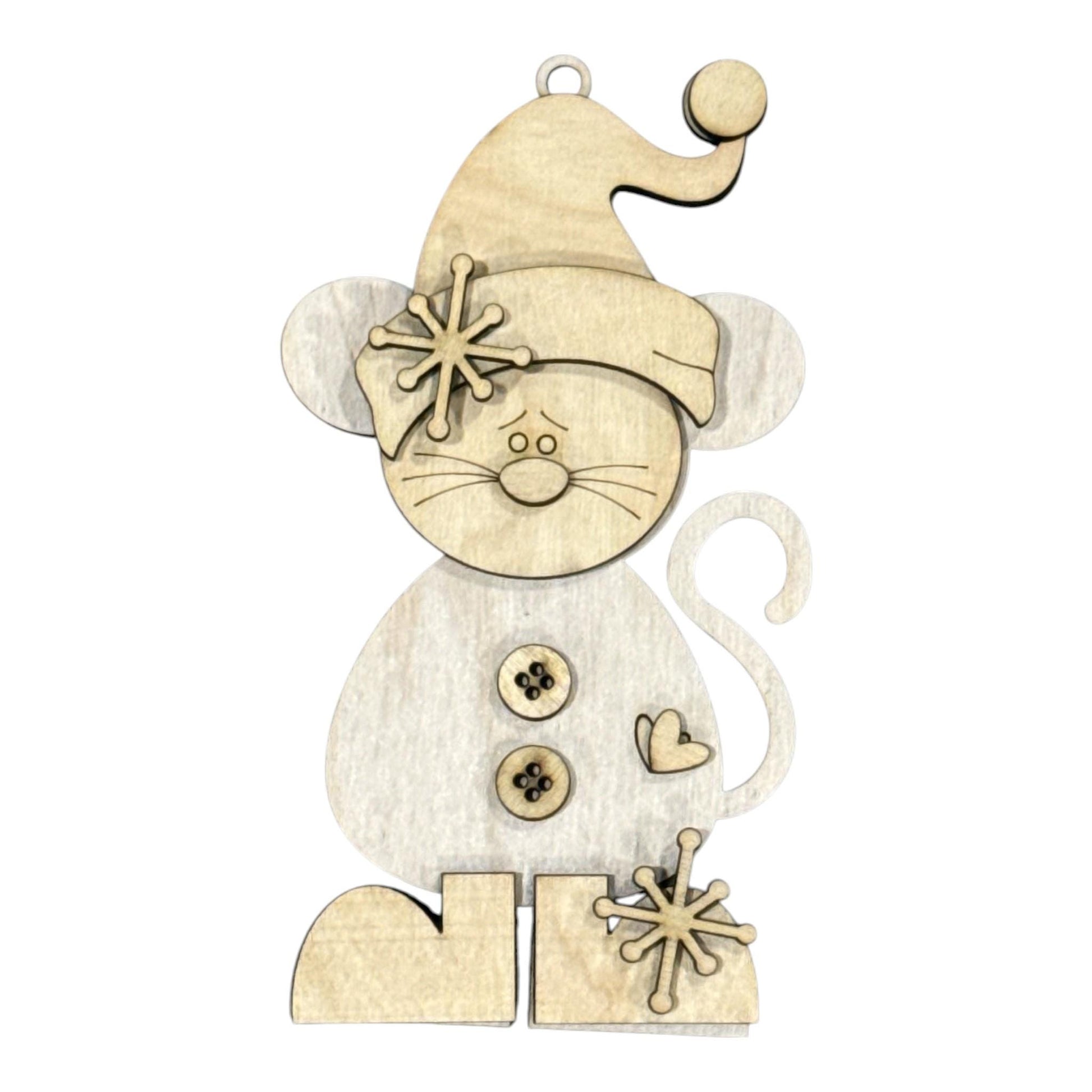 DIY Pip the Mouse Ornament, Unfinished