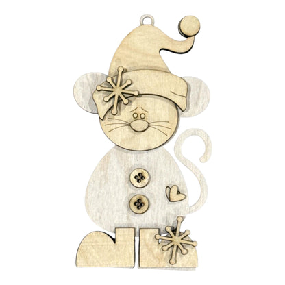 DIY Pip the Mouse Ornament, Unfinished
