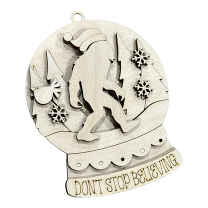 DIY Sasquatch Don't Stop Believing, Snowglobe