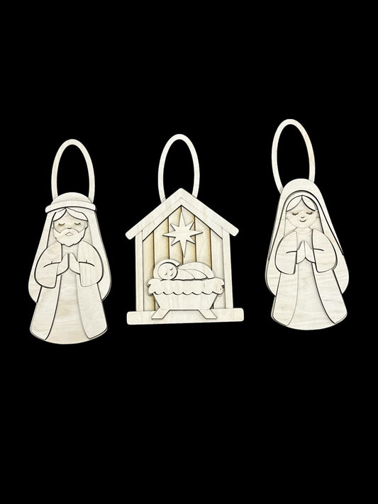 DIY Nativity Wall Decor, Interchangeable Holiday