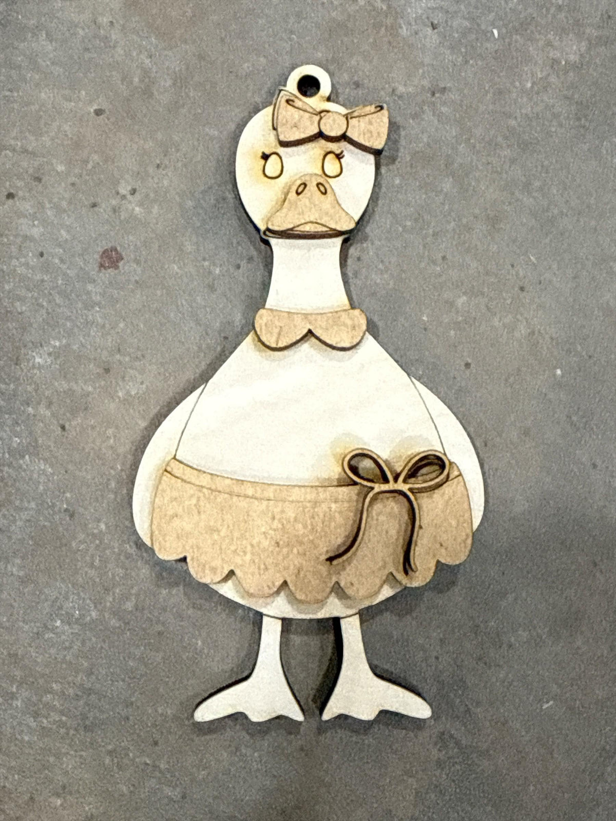 DIY Santa Goose Ornaments, Unfinished Ornaments