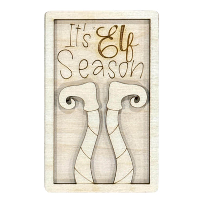 DIY Tis the Season Magnet, Unfinished