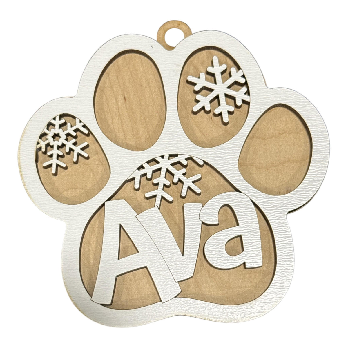DIY Dog Paw Personalized Ornament, Unfinished