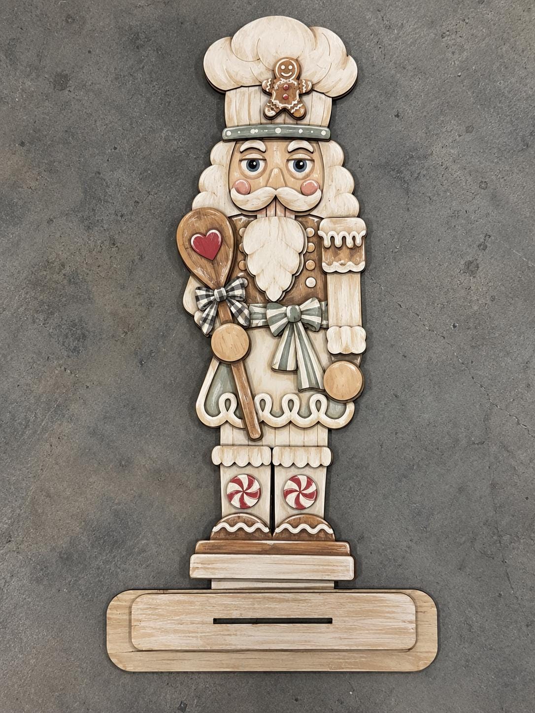 DIY 3-D Gingerbread Standing Nutcrackers, Holiday Nutcracker