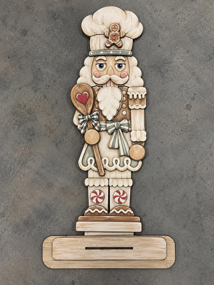 DIY 3-D Gingerbread Standing Nutcrackers, Holiday Nutcracker