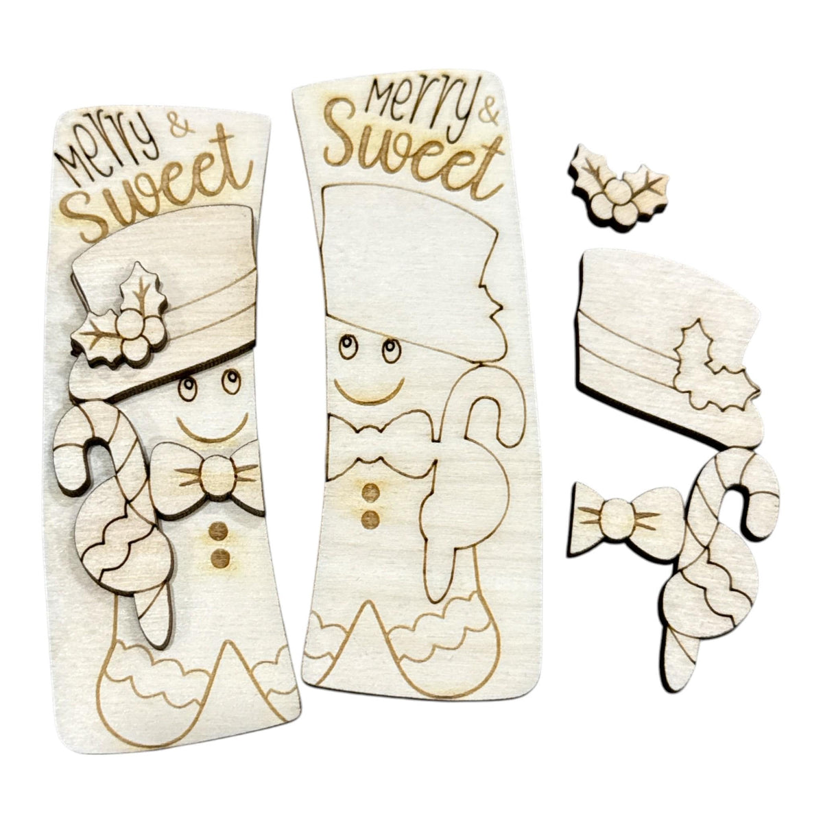 DIY Merry Sweet Gingerbread Hair Clip, Unfinished