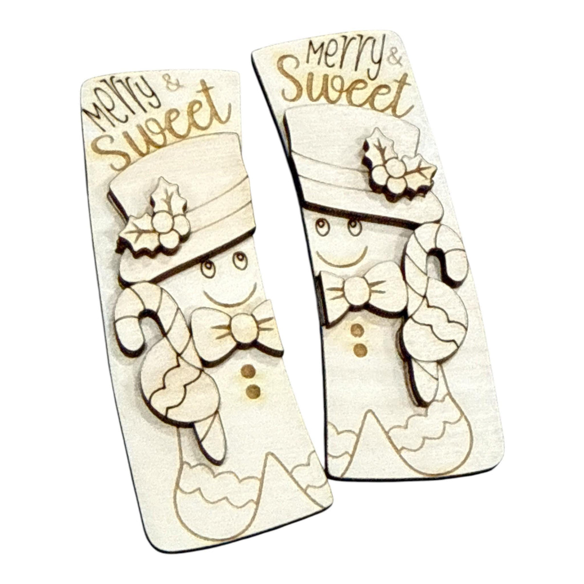 DIY Merry Sweet Gingerbread Hair Clip, Unfinished