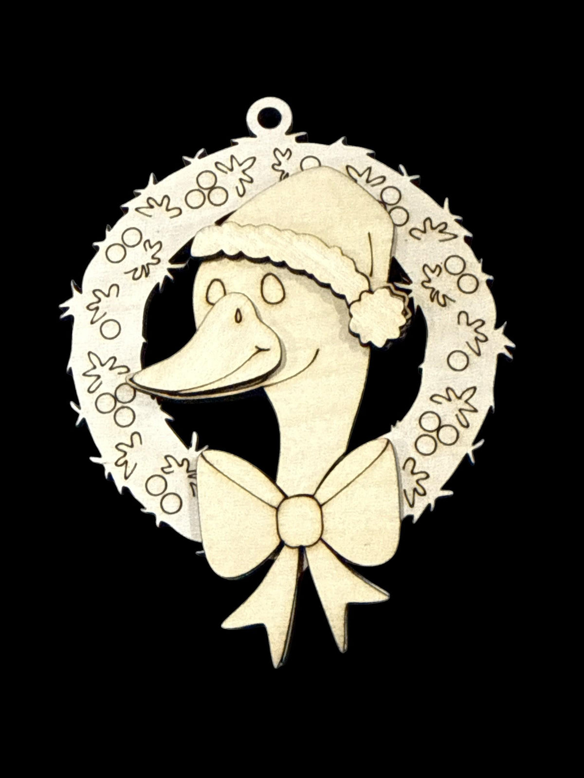 DIY Wreath Animals Ornament: Unfinished
