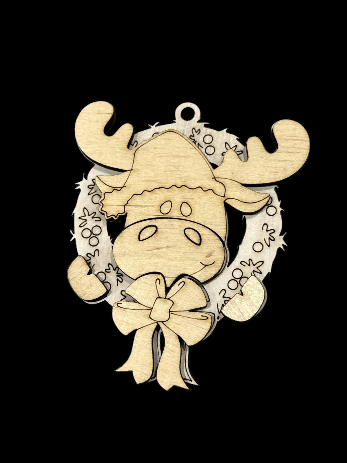 DIY Wreath Animals Ornament: Unfinished