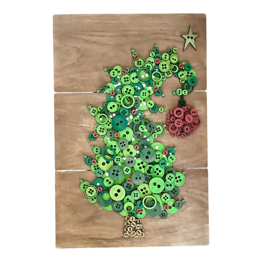 DIY Whimsical Button Tree Sign, Unfinished, Buttons, Paint Party