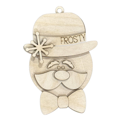 DIY Sir Winston Ornament, Unfinished, Frosty Ornament