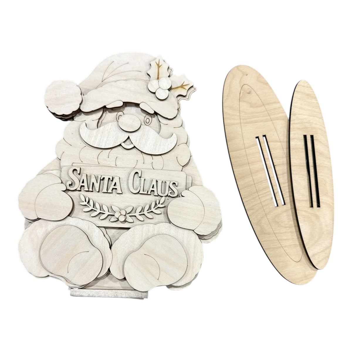 DIY Santa Claus Shelf Sitter 3D, Unfinished