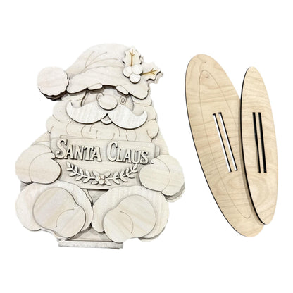 DIY Santa Claus Shelf Sitter 3D, Unfinished