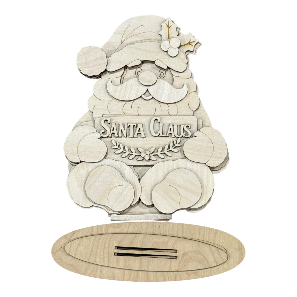 DIY Santa Claus Shelf Sitter 3D, Unfinished