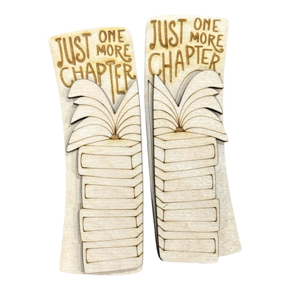 DIY Just One More Chapter Claw Clip 4" Unfinished