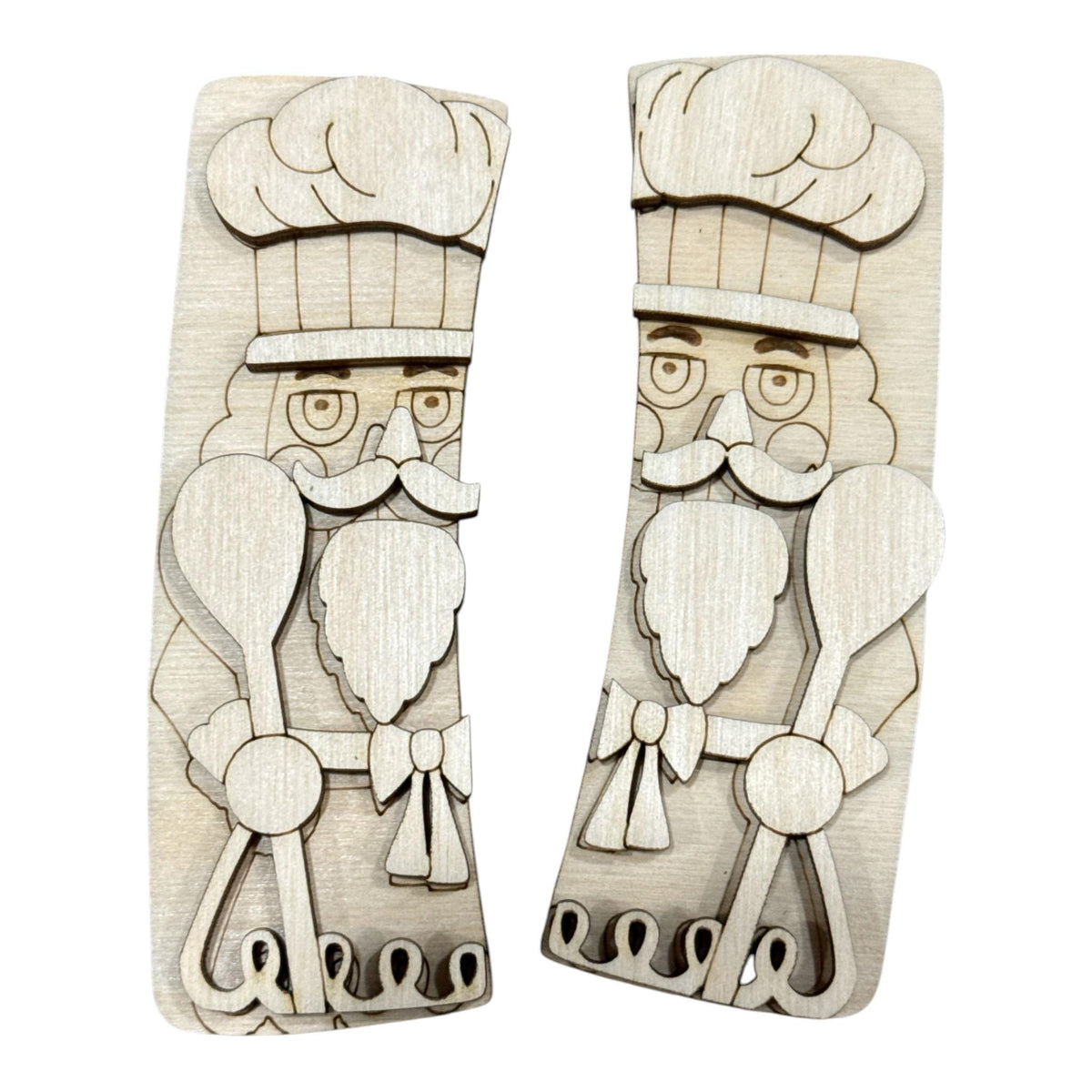 Nutcracker Claw Clip: Unfinished Wood Laser Cut Blank