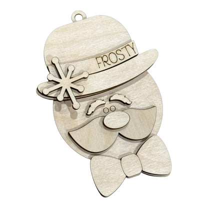 DIY Sir Winston Ornament, Unfinished, Frosty Ornament