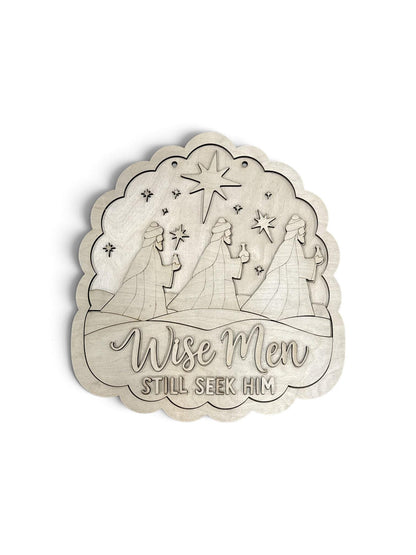 DIY Wise Men Still Seek Him Door Hanger, Unfinished