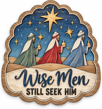 DIY Wise Men Still Seek Him Door Hanger, Unfinished