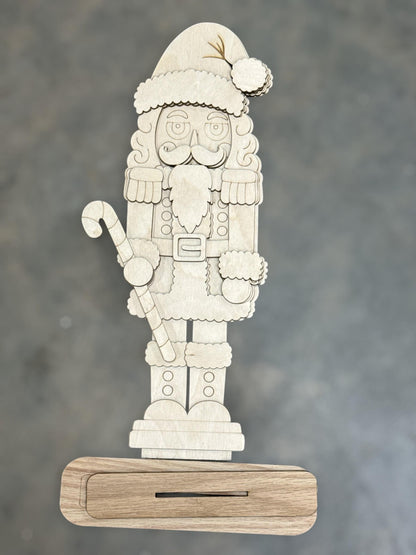 Christmas Nutcracker Standing, Nutcrackers, Holiday Nutcracker Unfinished Winter