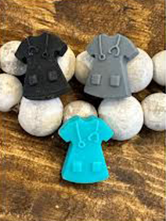 Scrub focal / Silicone Beads/ Silicone Beads,Loose Beads, Jewelry Making, DIY Keychain Beaded /focal