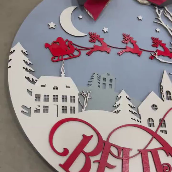 Believe Door Hanger, Believe door Sign, Believe Door Decor, Christmas Door Hanger, Believe Sign, Holiday Door Decor, Whimsical door hanger