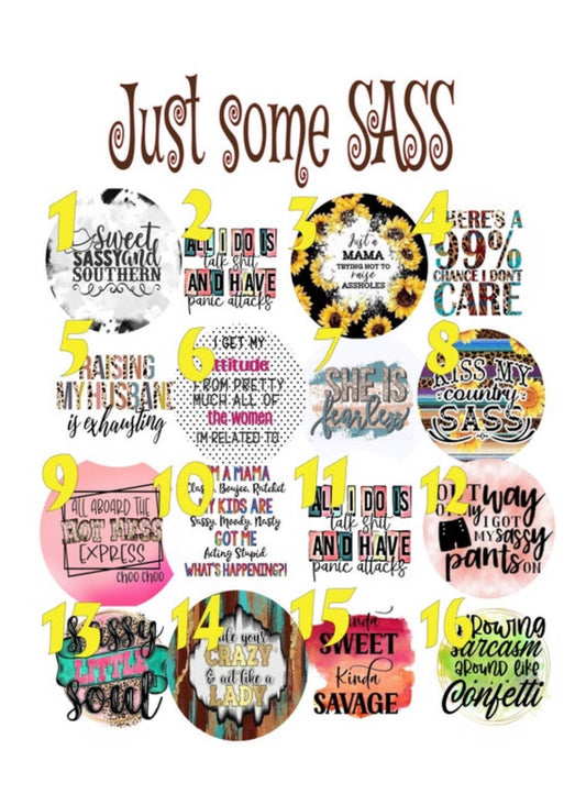 Just Some SASS Cardstock Rounds Grab bag /Fresheners cardstock/ Cardstock / Embellishments