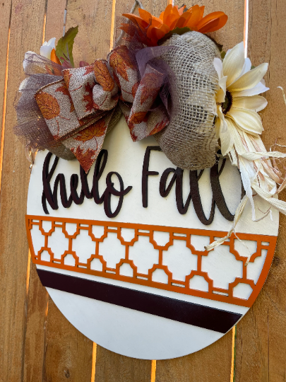 Hello Fall / Door hanger / fall / door decor