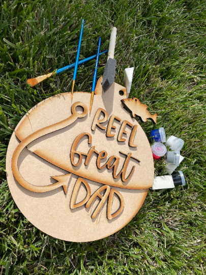 DIY Father's Day / great dad / diy fishing sign