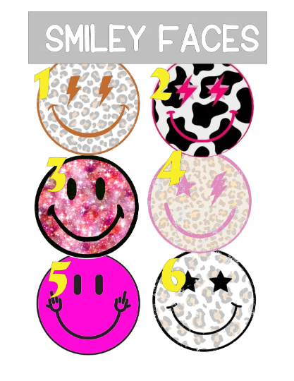 Smiley Faces 1 Cardstock Rounds /Fresheners cardstock/ Cardstock / Embellishments