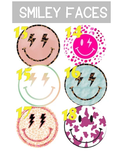 Smiley Faces 1 Cardstock Rounds /Fresheners cardstock/ Cardstock / Embellishments