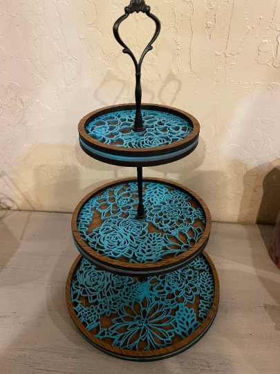 3Tier tray / decorations / flowers