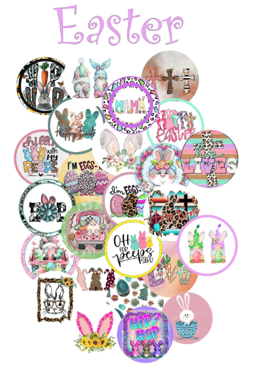 Easter Bundle / Easter /Cardstock Rounds Grab bag /Fresheners cardstock/ Cardstock / Embellishments / Spring