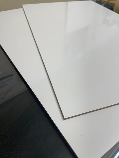 1/8" Whiteboard / 20 Sheets Whiteboard Glowforge / Whiteboard Laser / CNC