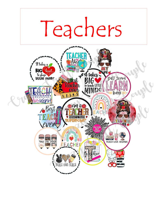 Teacher Variety Cardstock Rounds Grab bag /Fresheners cardstock/ Cardstock / Embellishments